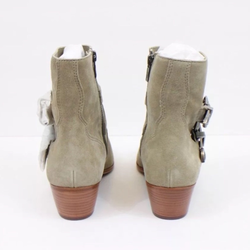 Frye Ellen Suede Buckle Short Boots - Picture 5 of 8